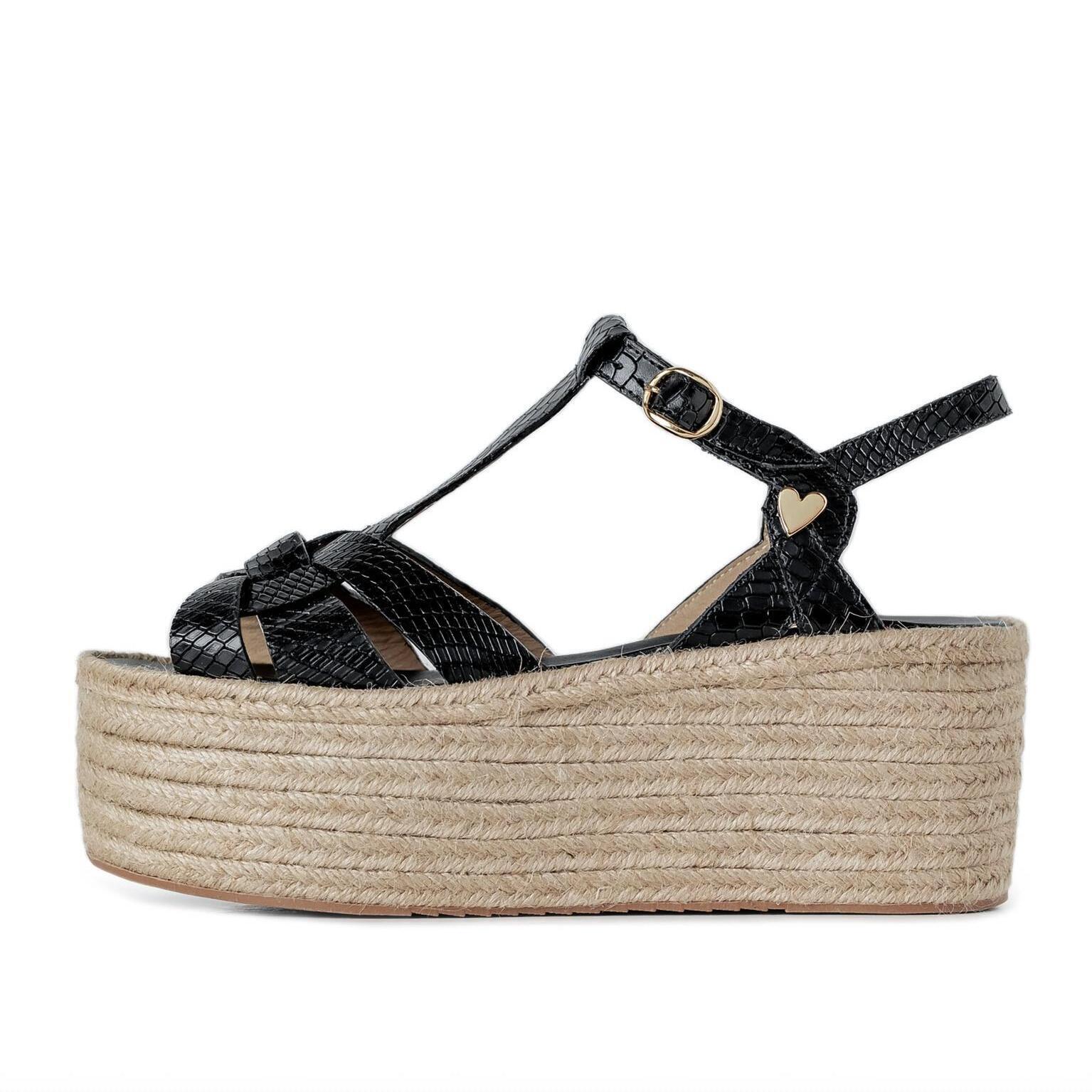 New By Nataly Mendez Women's Cameron Espadrilles Sandal In Black